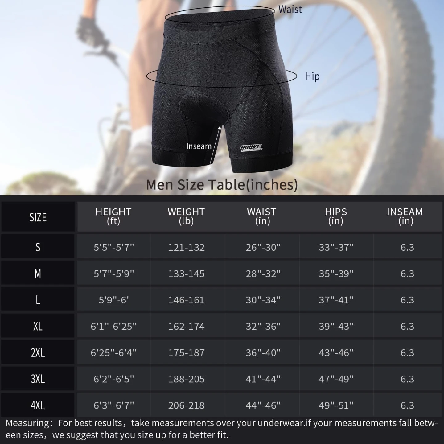 Padded Cycling Shorts - Size M - photo 4