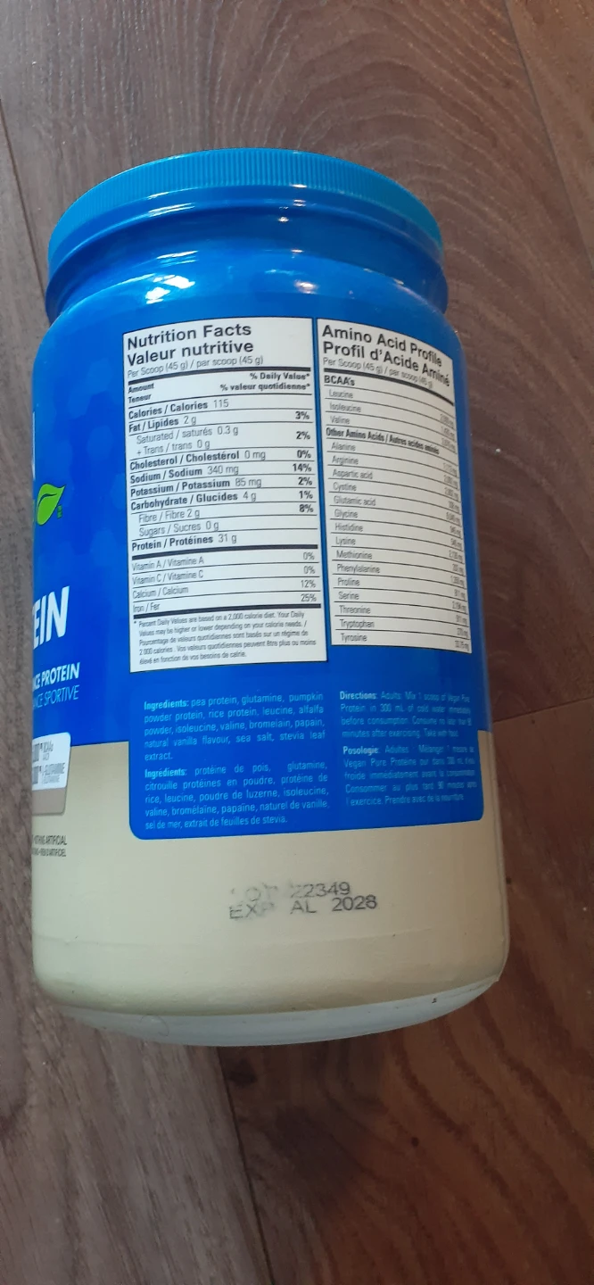 Vegan Pures Protein Powder Vanilla 447g