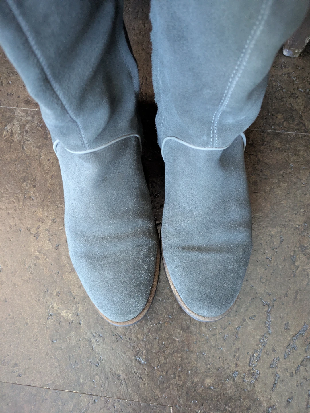 UGG "Daley" Tall Suede Riding Boots (Grey) 8.5 - photo 5