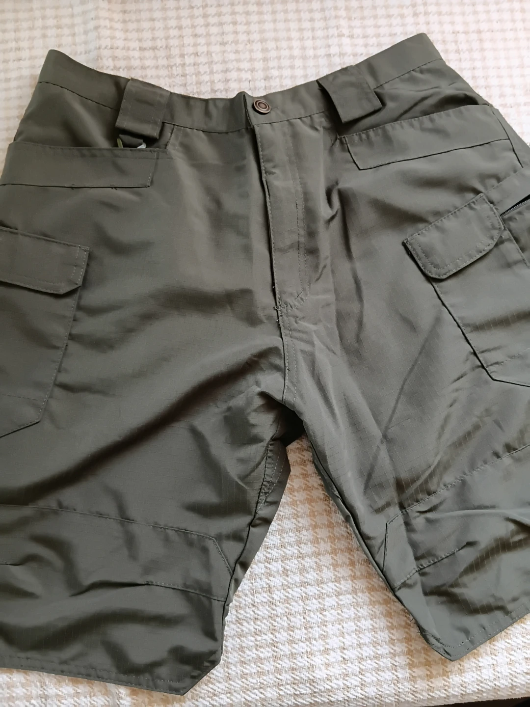 Olive Green Cargo Shorts