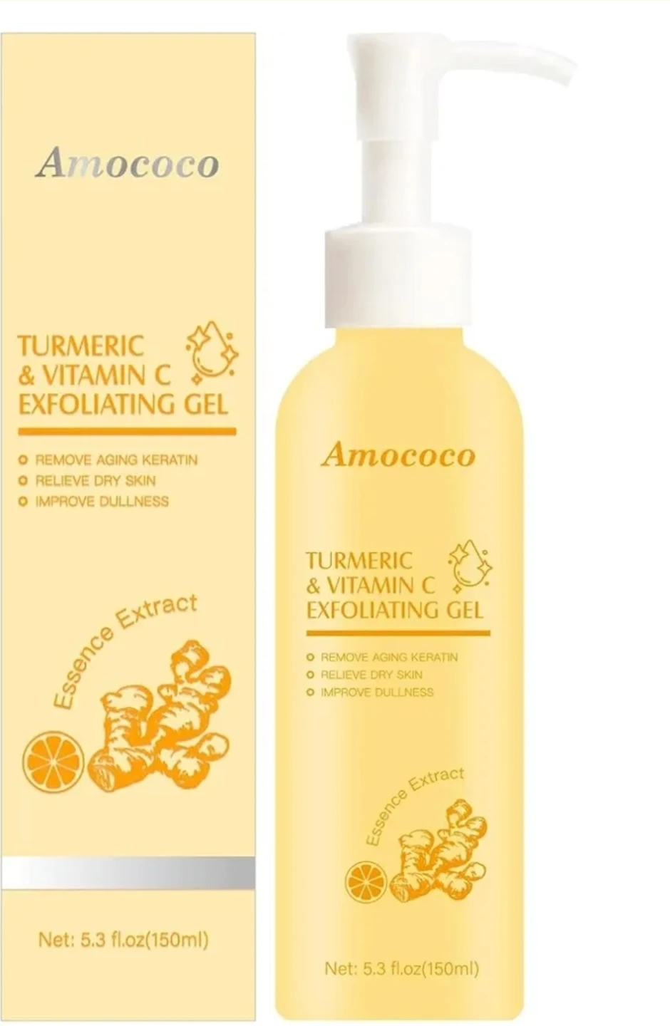 Turmeric & Vitamin C Exfoliating Gel - Brightening Facial Scrub