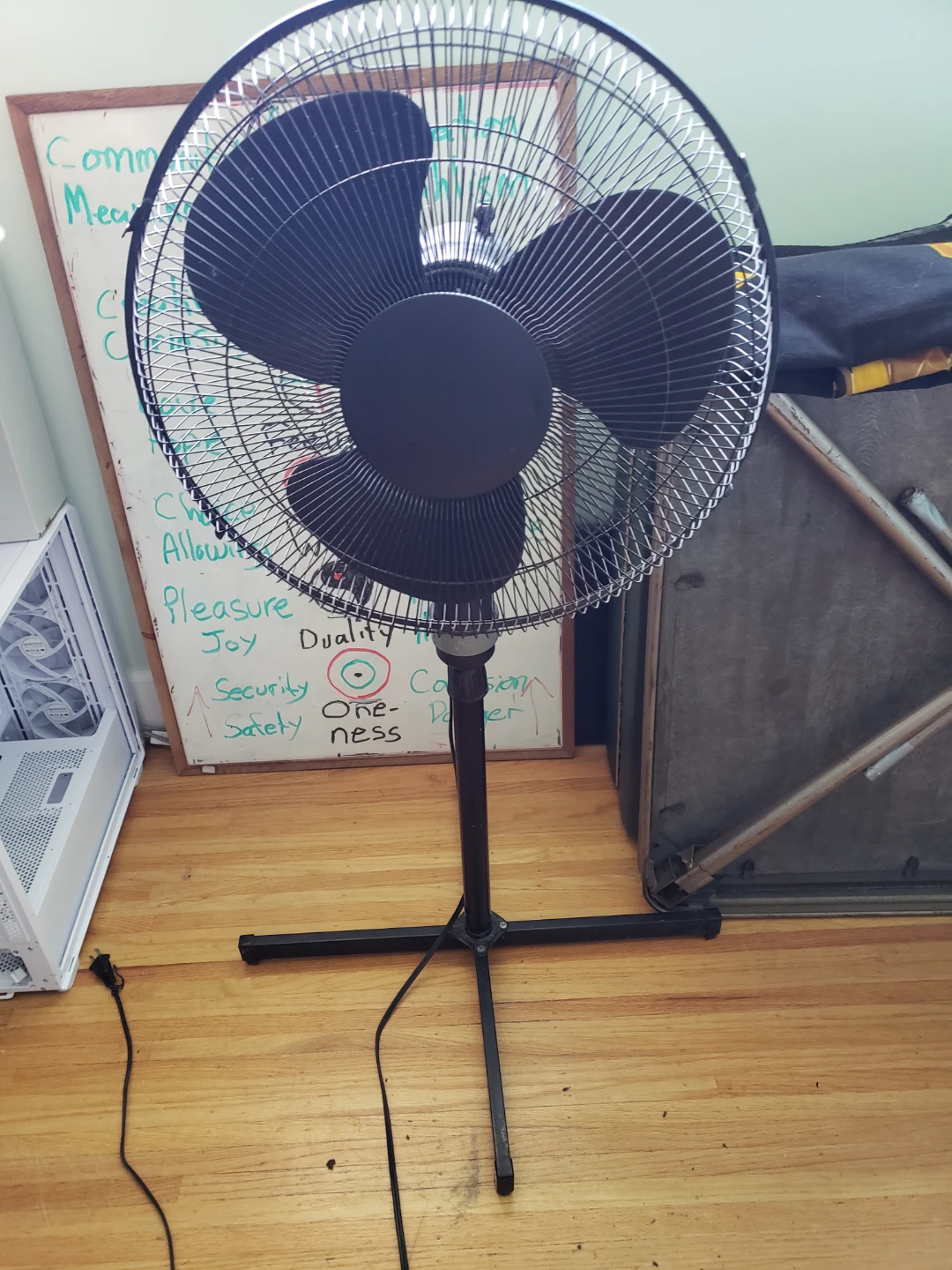 Black Standing Fan
