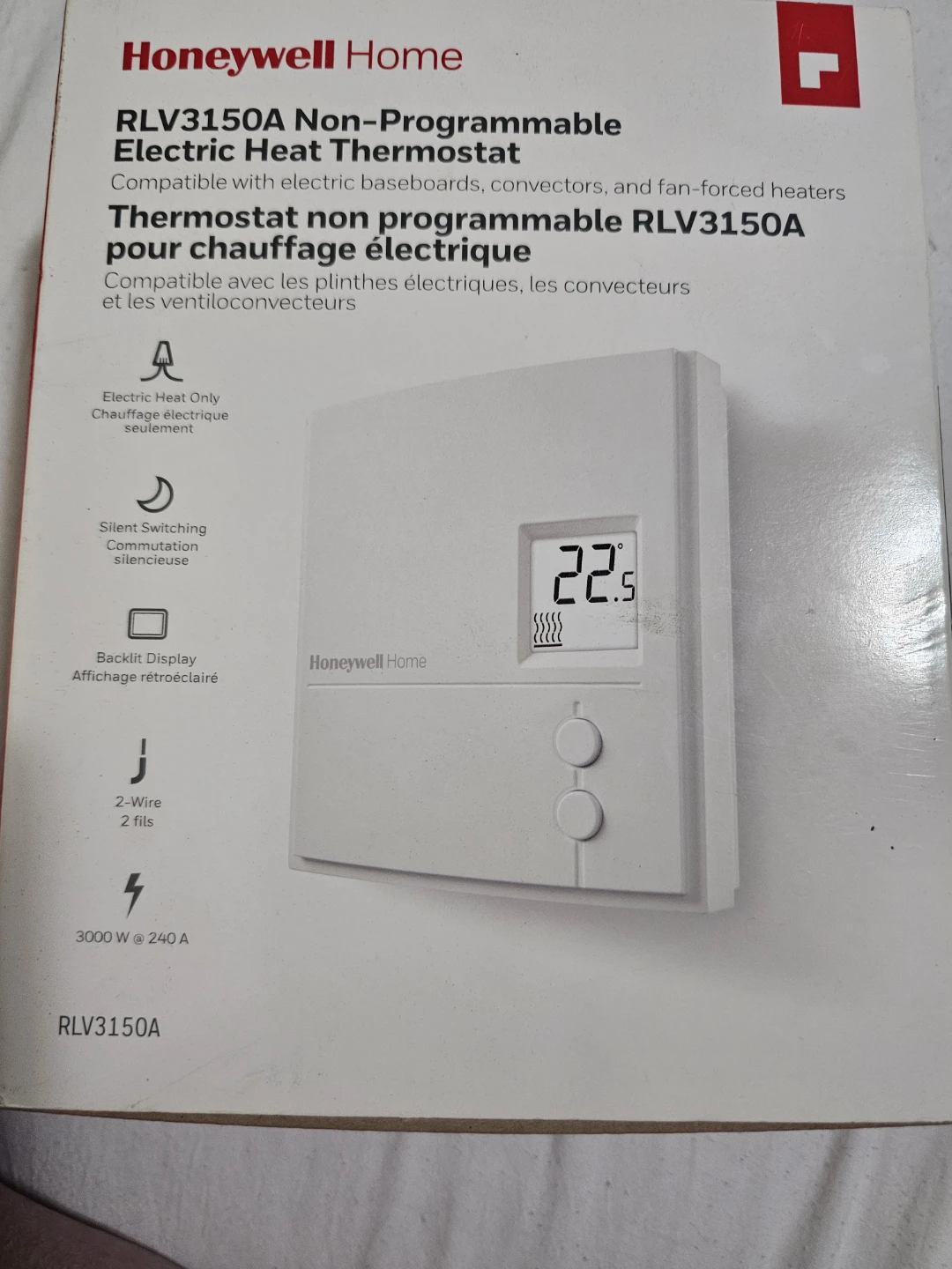 Honeywell Home Non-Programmable Electric Heat Thermostat
