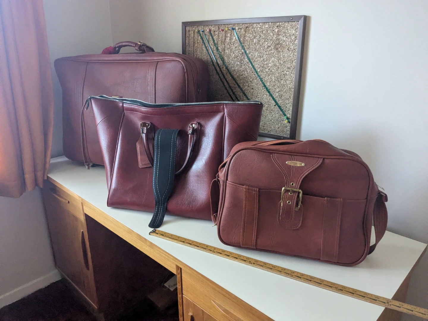 Leather luggage