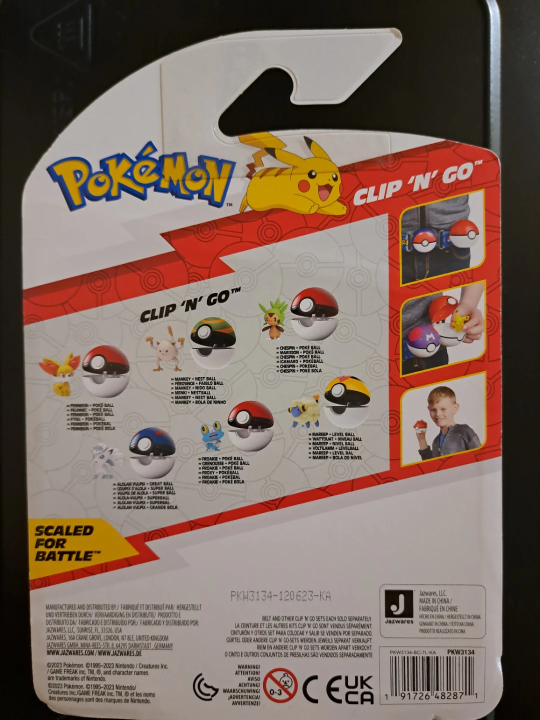Pokemon Clip 'N' Go Chespin + Poké Ball Figure - photo 4