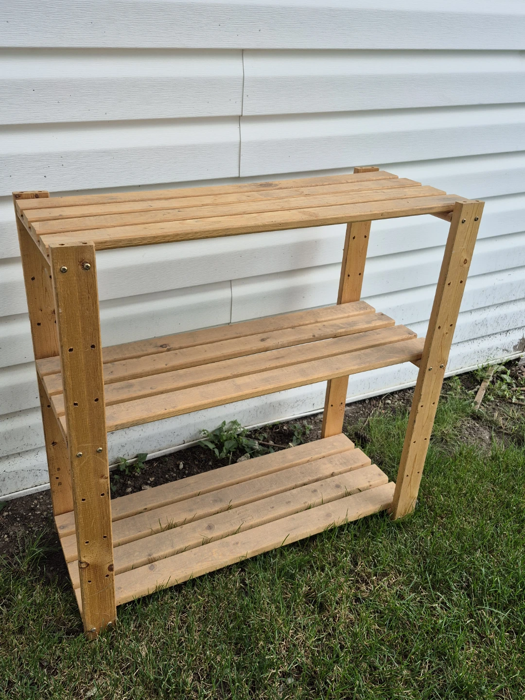 3 Tier Wooden Shelving Unit