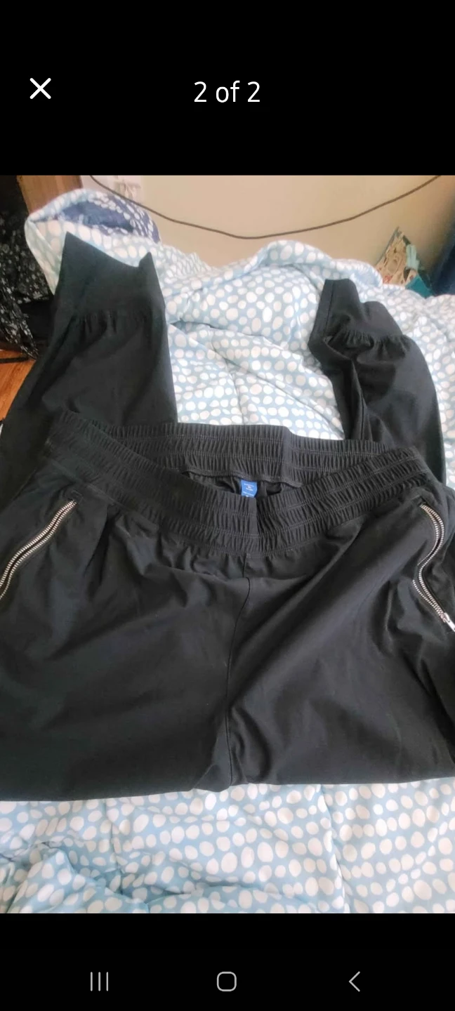 Xl Black cargo pants with zippers - photo 2