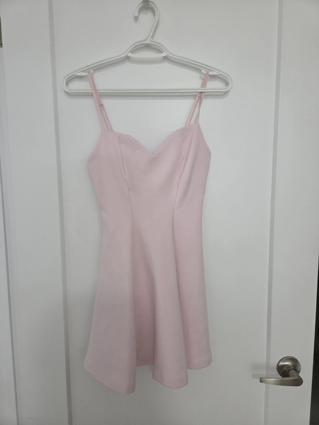 Pink Spaghetti Strap Mini Dress - Size M