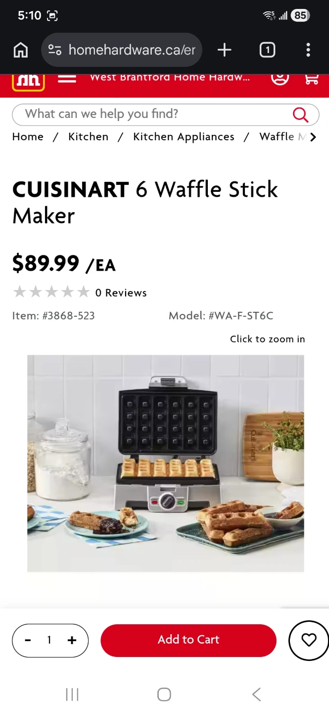 Cuisinart Waffle Stick Maker, Bakes 6 (BNIB) - photo 4
