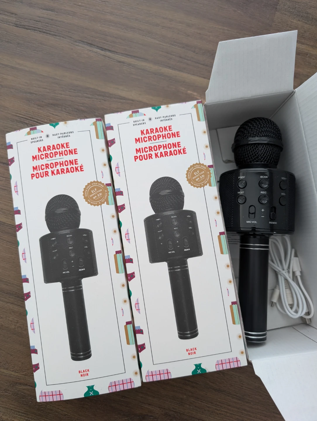 Karaoke Microphone with Built-in Speaker - set of 2
