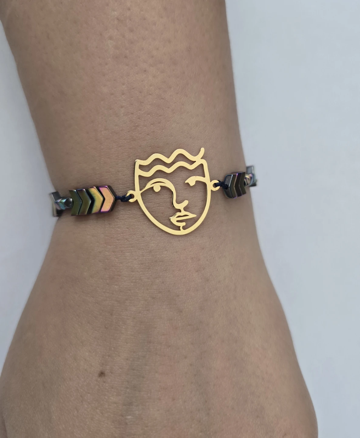 Abstract Face Charm Bracelet - photo 2