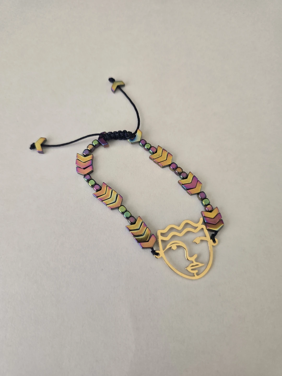 Abstract Face Charm Bracelet - photo 3