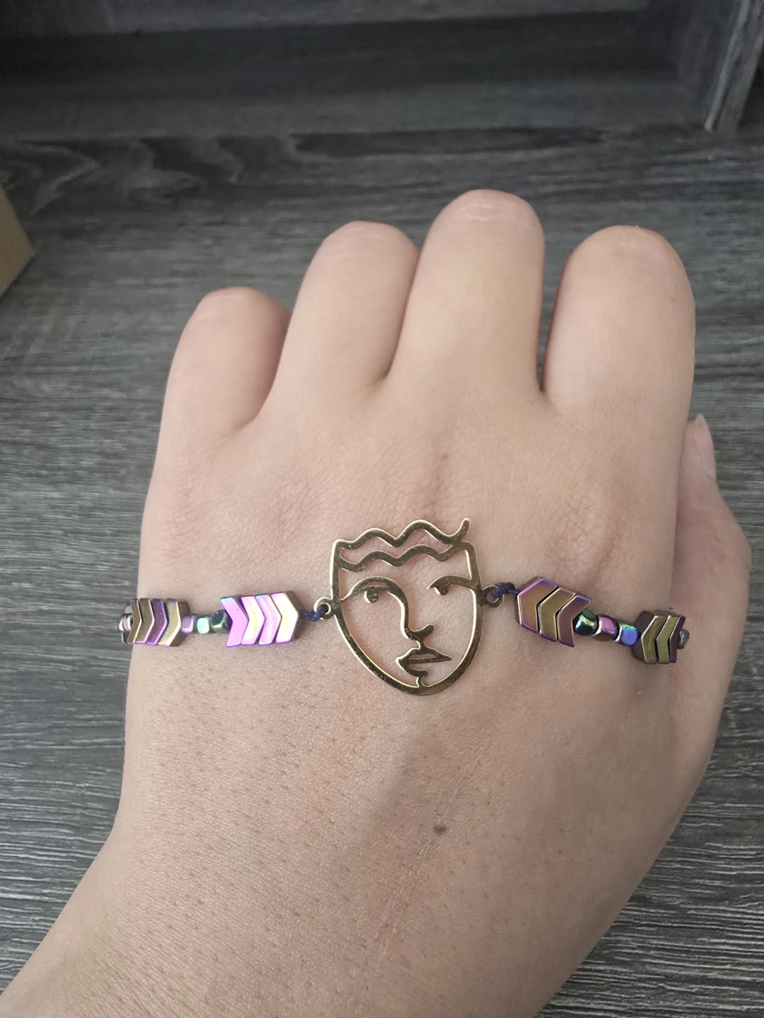 Abstract Face Charm Bracelet - photo 5
