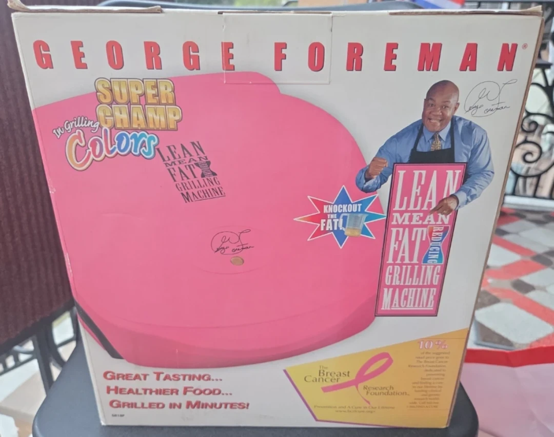 Signed George Foreman Super Champ Grilling Colors.