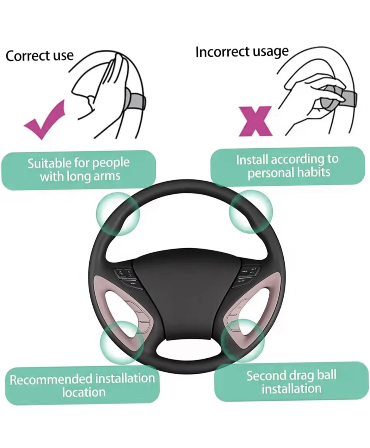 Steering Wheel Power Knob Spinner - photo 3