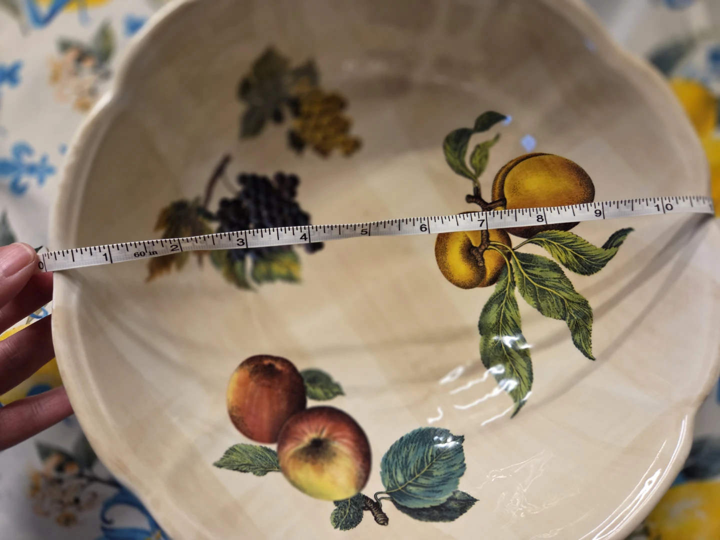 Ceramica Due Torri Vintage Decorative Fruit Bowl - Made in Italy