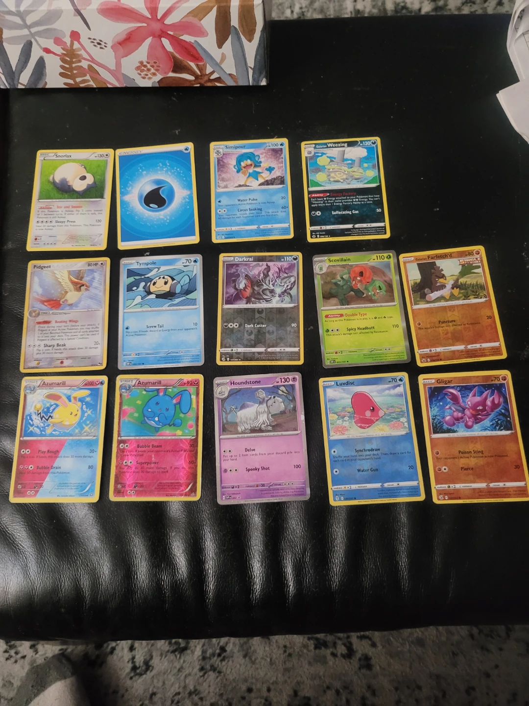 Assorted Pokémon Trading Cards