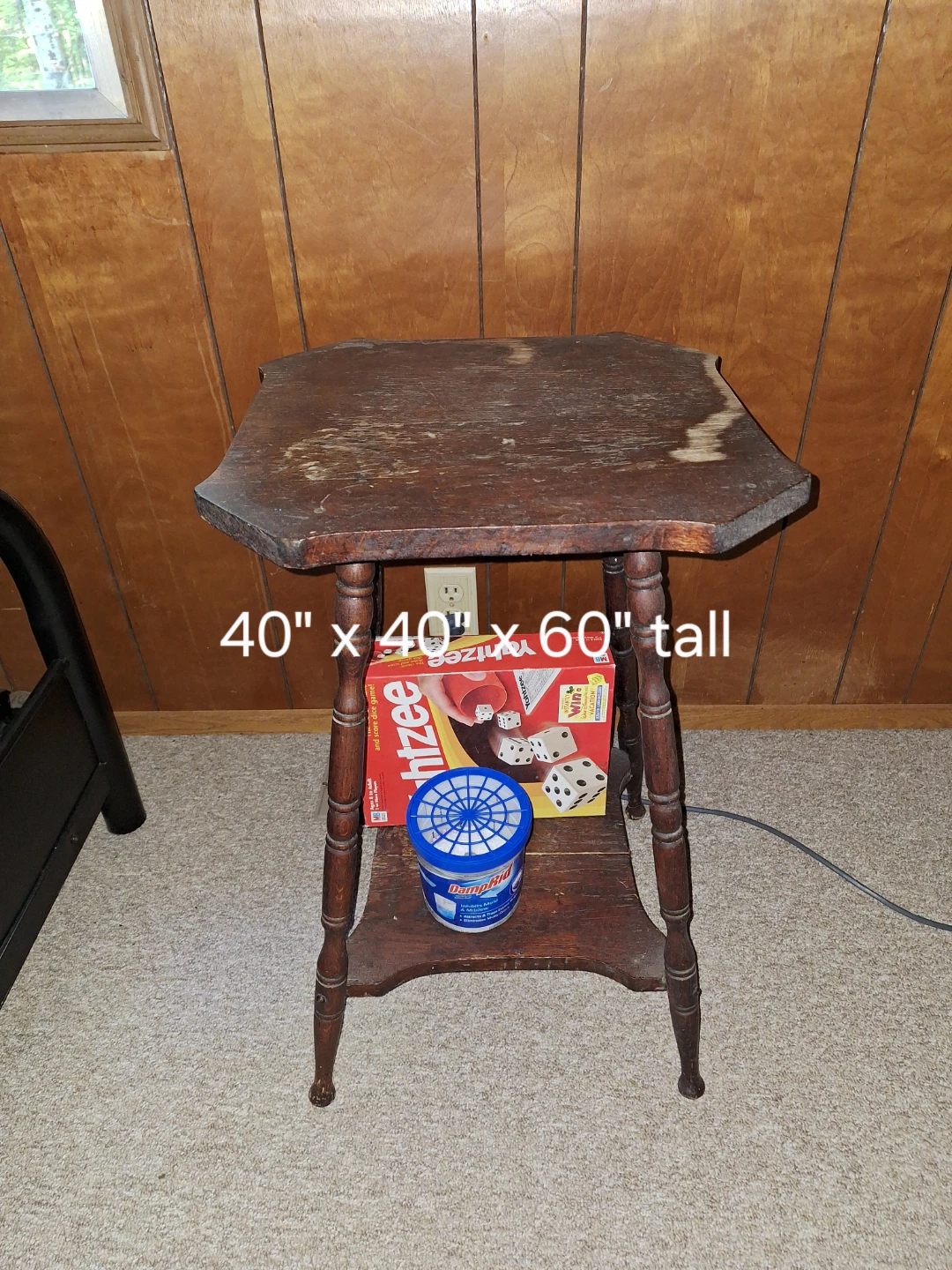 Wood Accent Table That Needs Refurbishing
