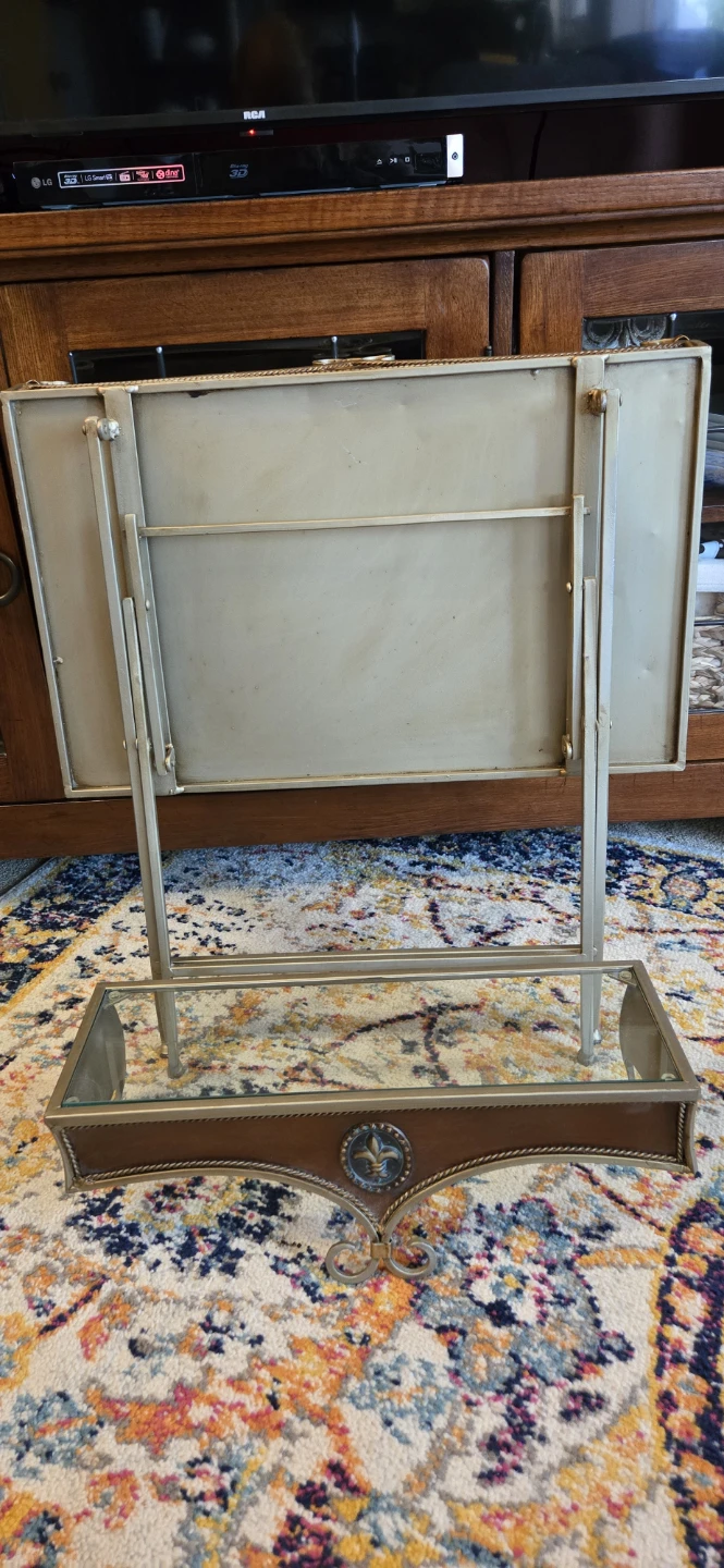 Folding Decorative Tray Table with Matching Shelf - photo 4