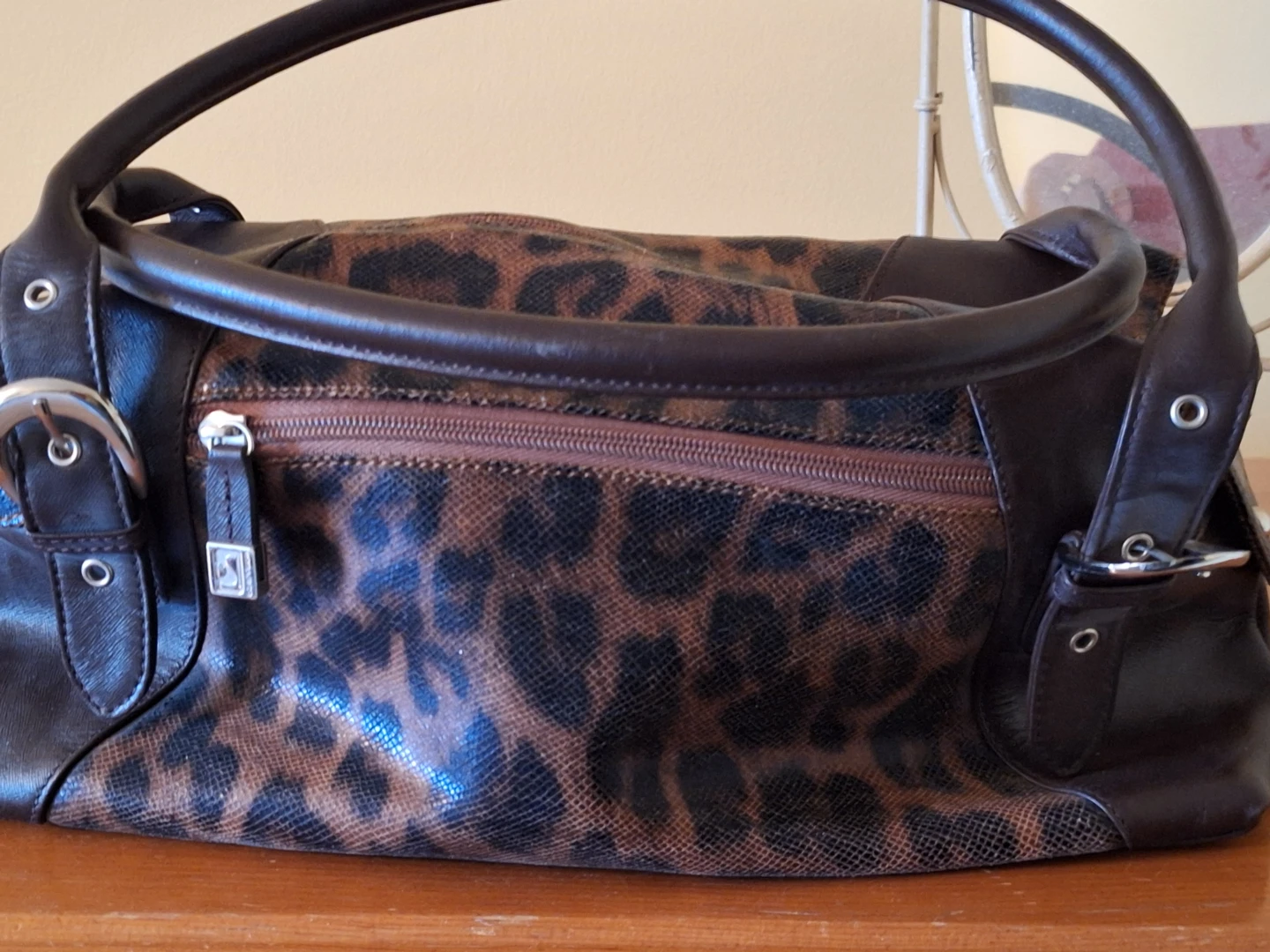 Sak leather leopard print handbag - photo 2