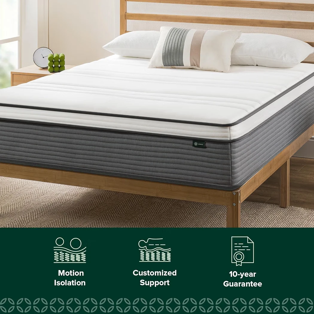 Unopened In Box Zinus 12 inch Queen Size Mattress, Extra Support - photo 4