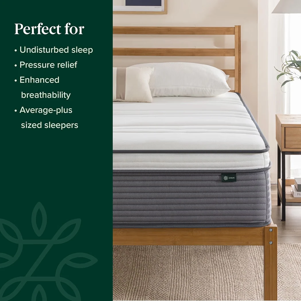 Unopened In Box Zinus 12 inch Queen Size Mattress, Extra Support - photo 5
