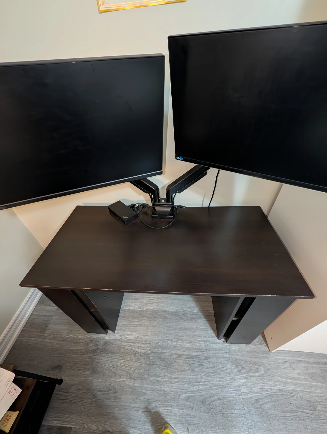 Work Table / Desk with Dual-Monitor Stand - photo 2