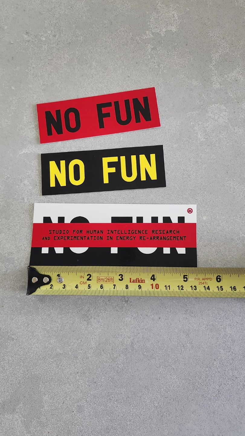 No Fun Stickers - photo 2
