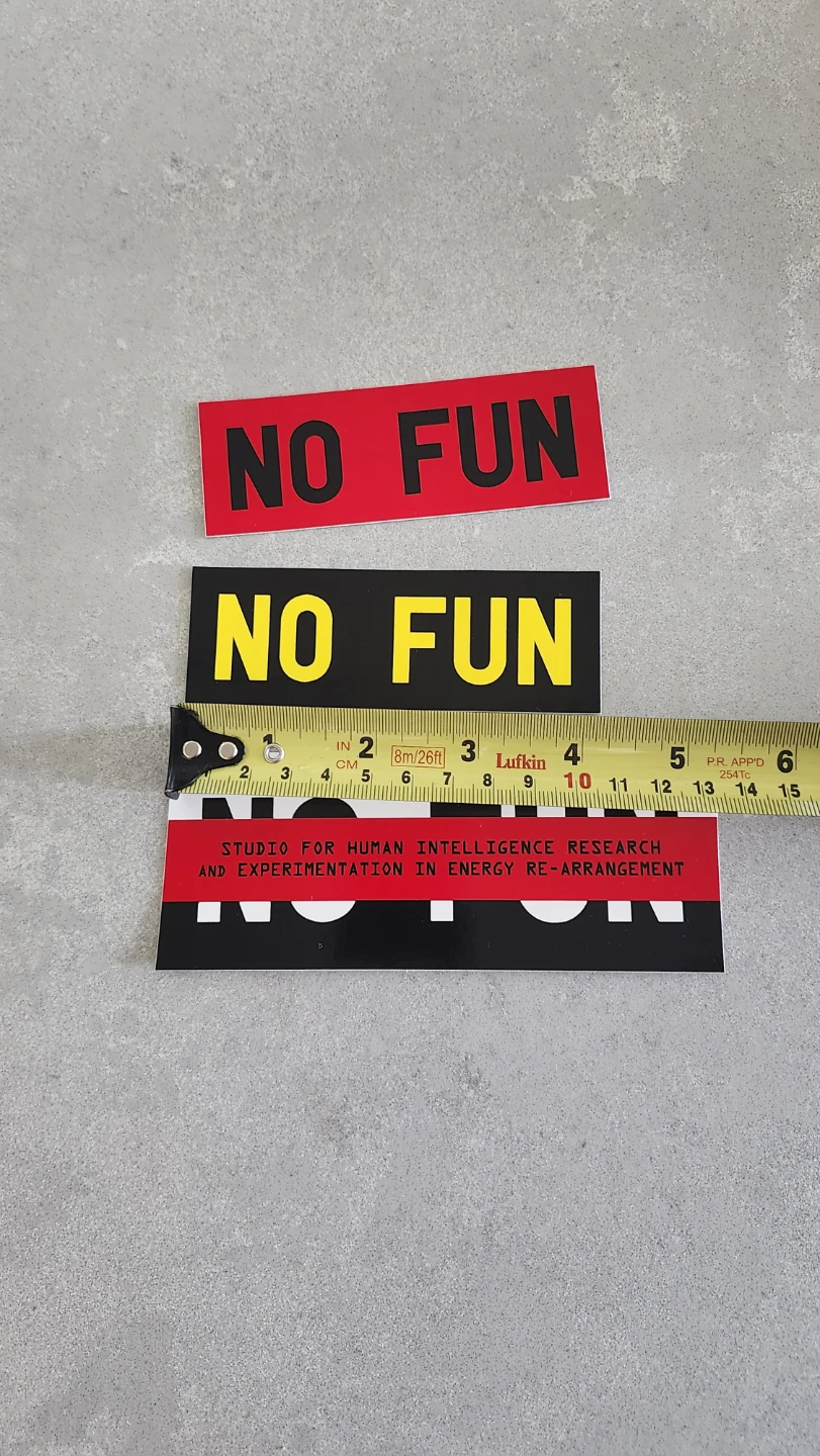 No Fun Stickers - photo 3