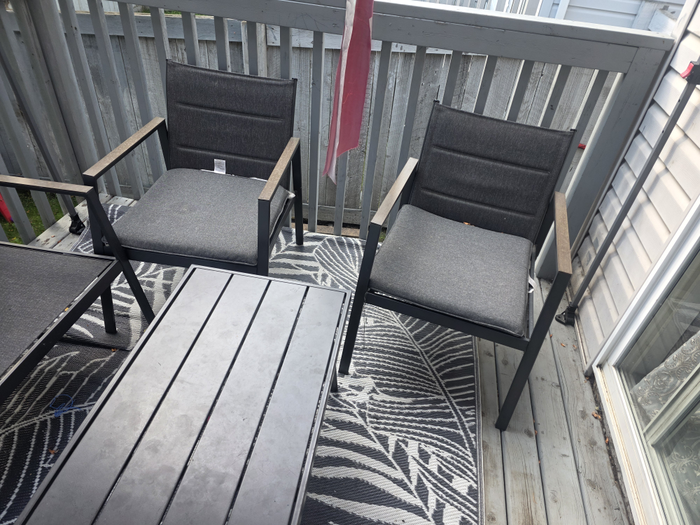 Outdoor Patio Furniture Set - 2 Chairs & Loveseat