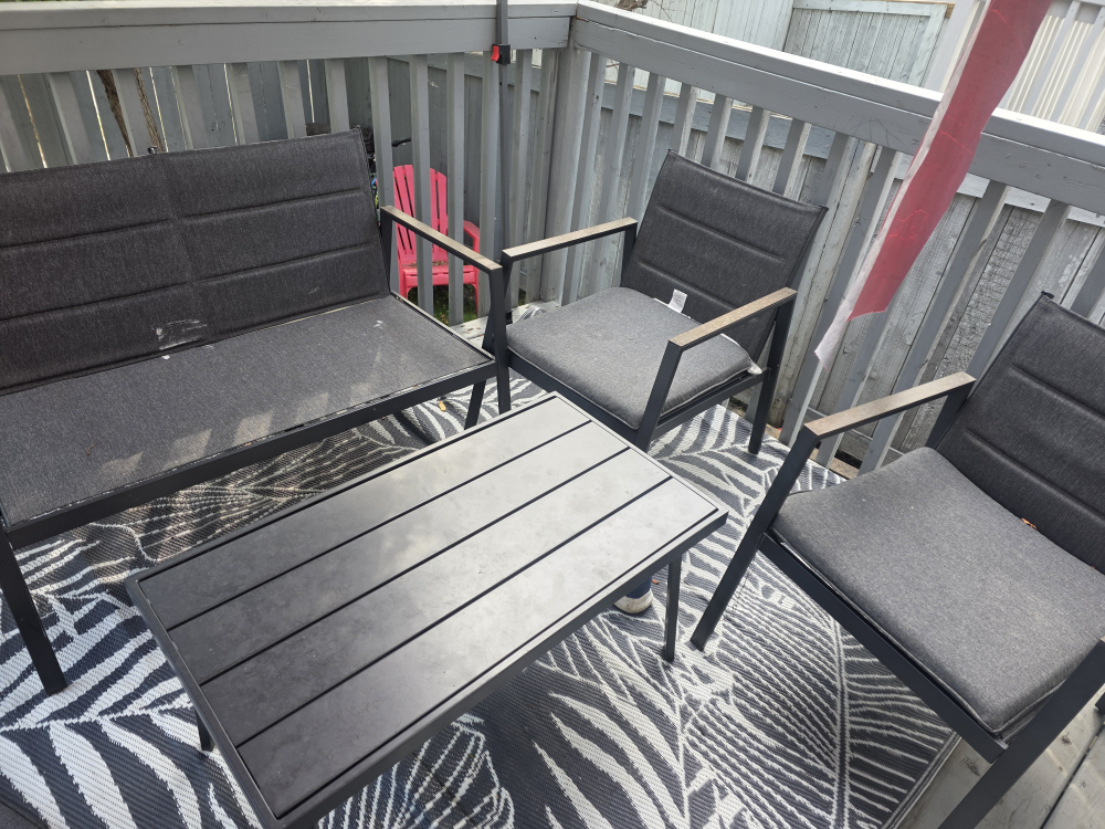 Outdoor Patio Furniture Set - 2 Chairs & Loveseat - photo 3