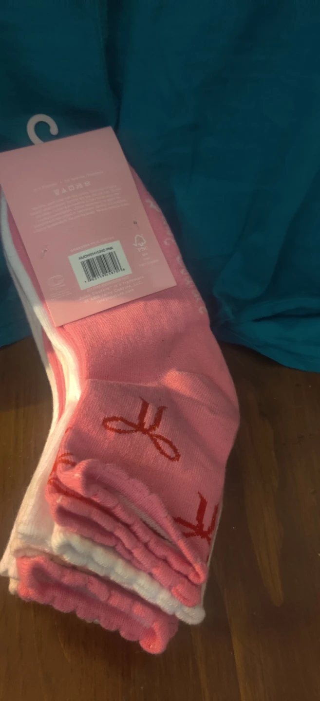 Juicy Couture Shortie Crew Socks Shoe Size 4-10 - photo 4