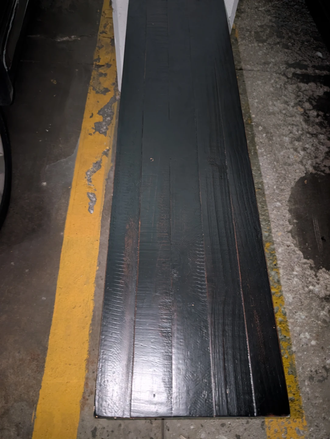 Dark Wood Accent entryway bench