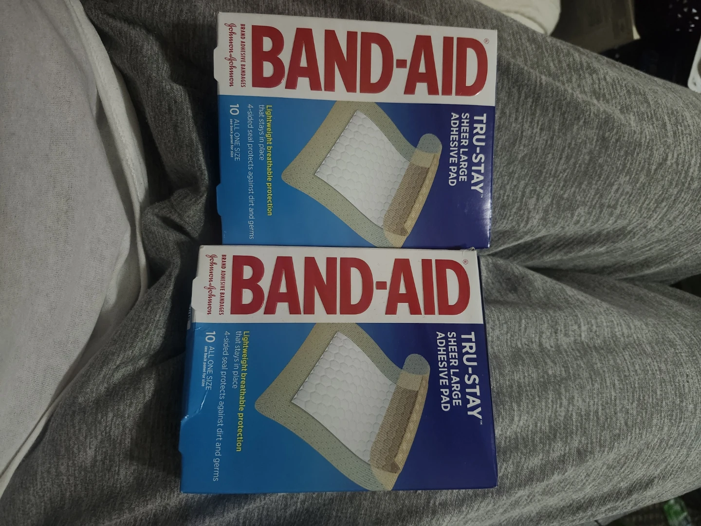 Band-Aid Tru-Stay Sheer Large Adhesive Pads (2 Boxes)