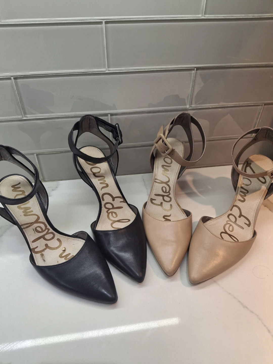 Sam Edelman Black or Nude Heels