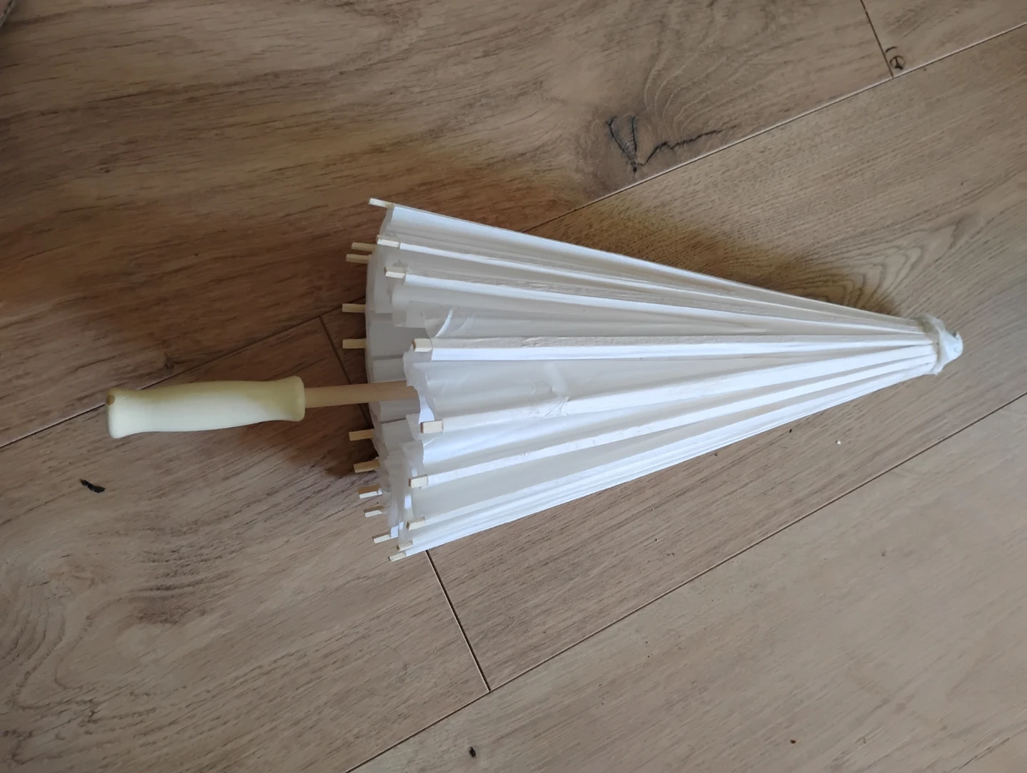White Paper Parasol Umbrella