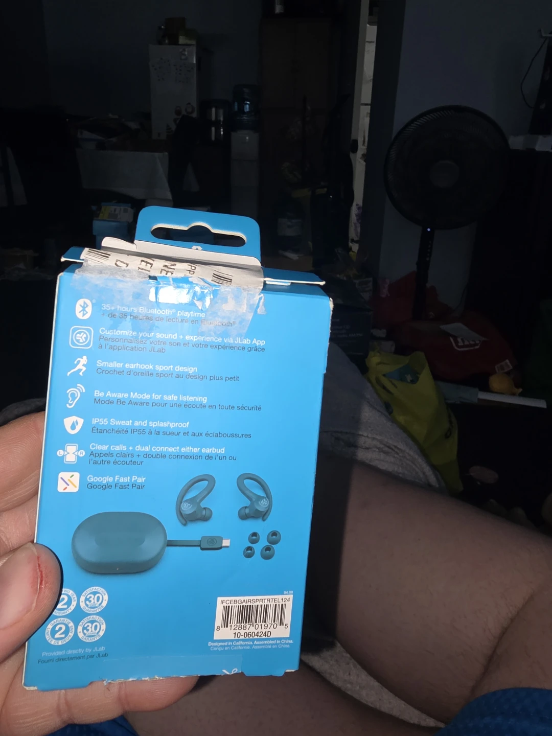 JLab Go Air Sport True Wireless Earbuds - Teal