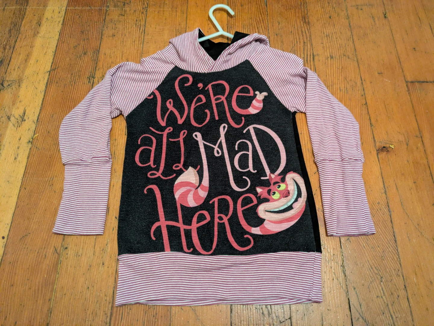 Grow With Me Cheshire Cat "We're All Mad Here" Hoodie