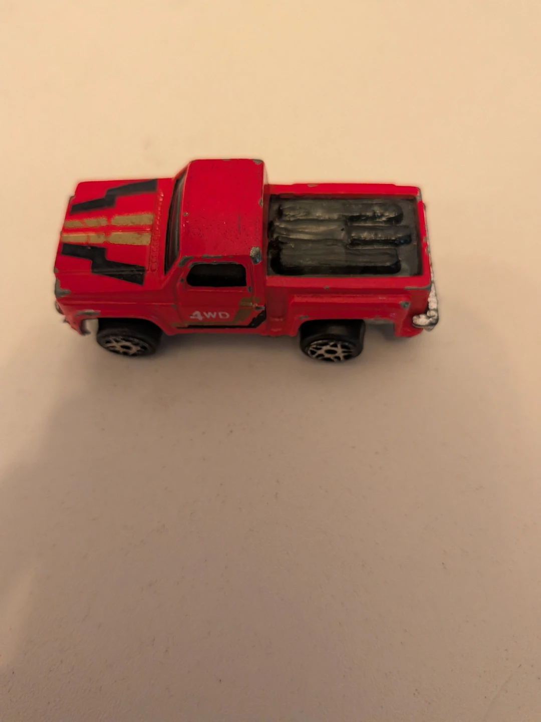 Red Diecast 4WD Pickup Truck Toy - photo 2