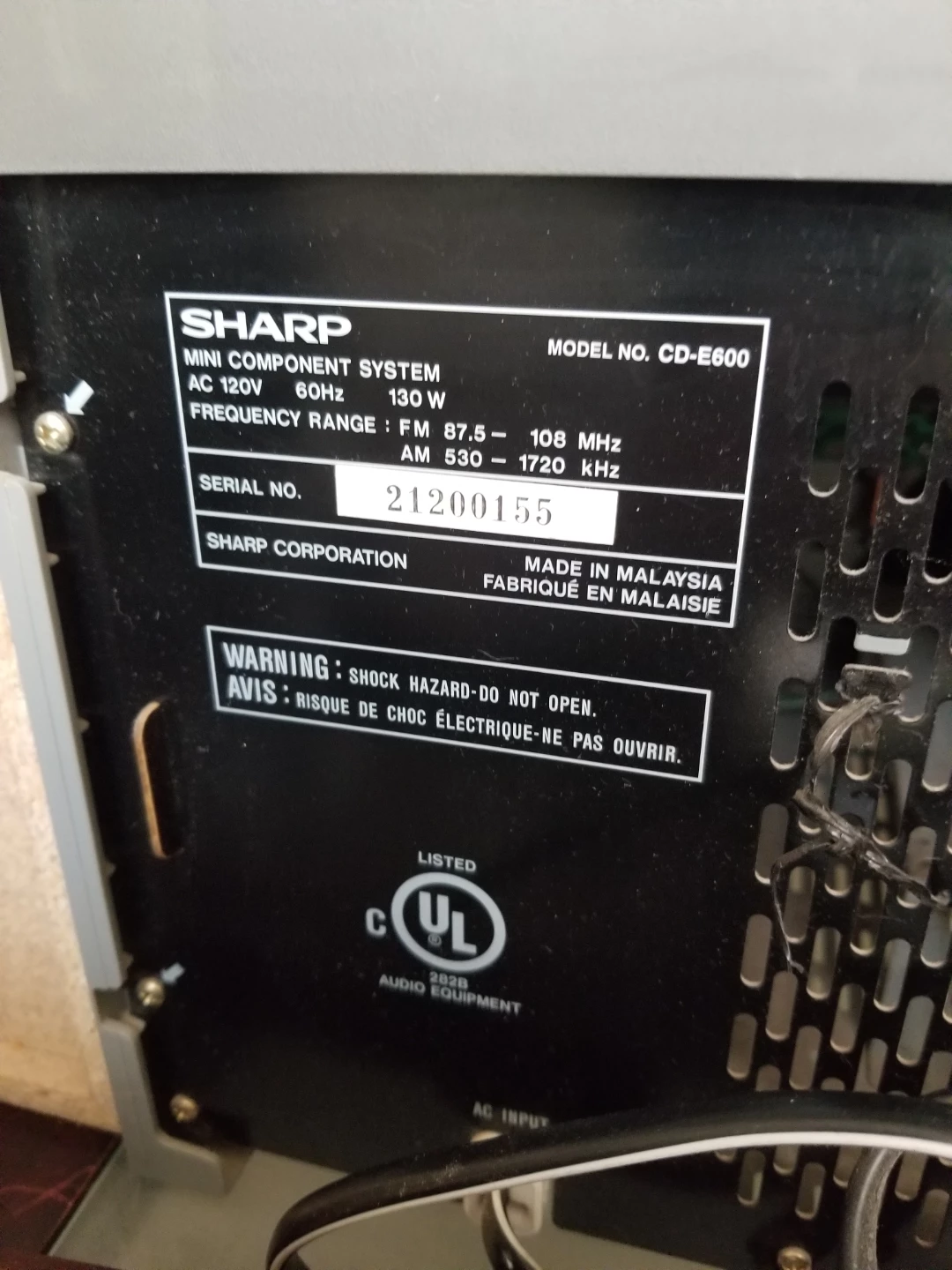 Sharp Mini Component System - photo 4