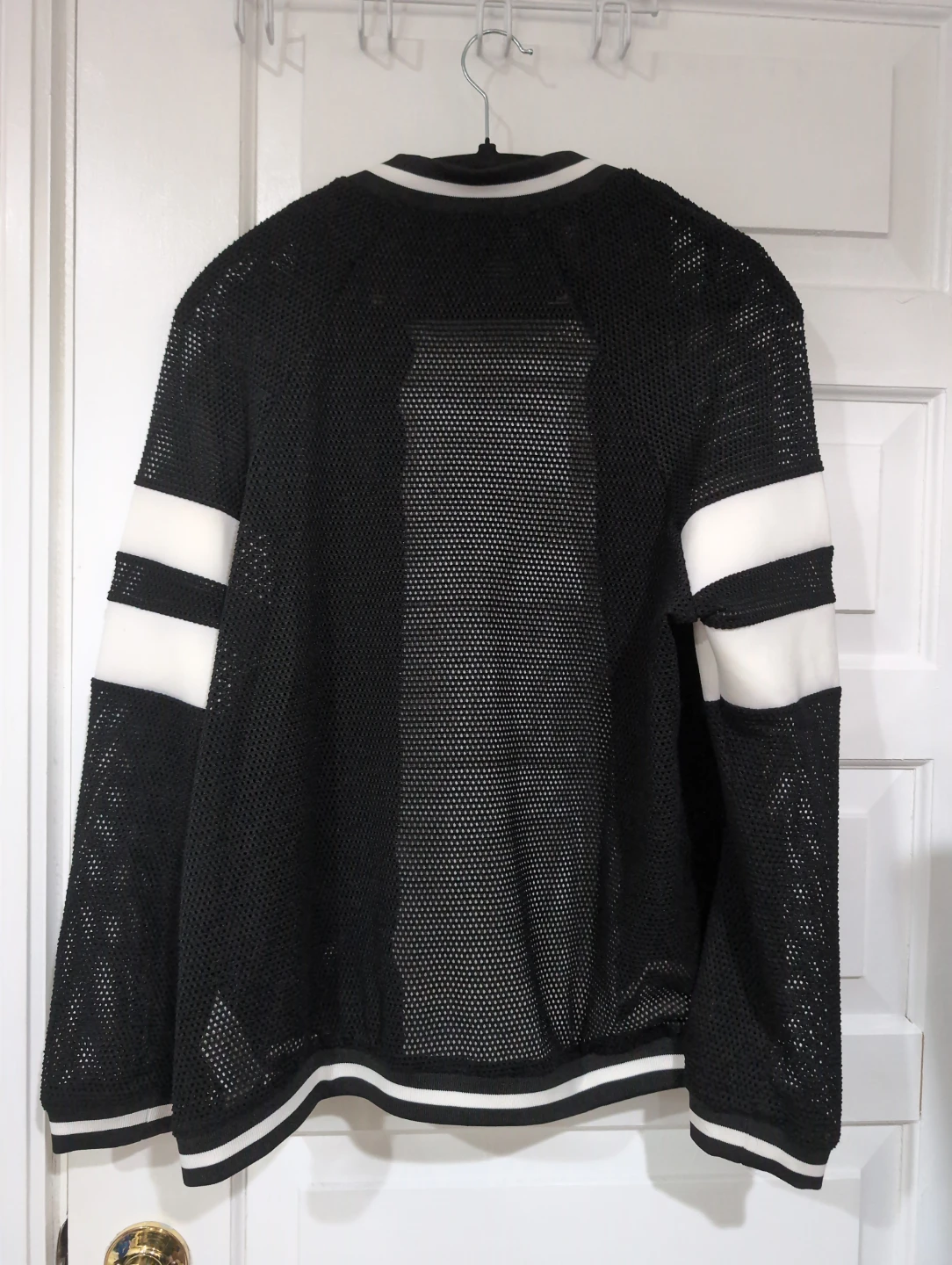 Zalora Black Mesh Bomber Jacket Large - photo 2