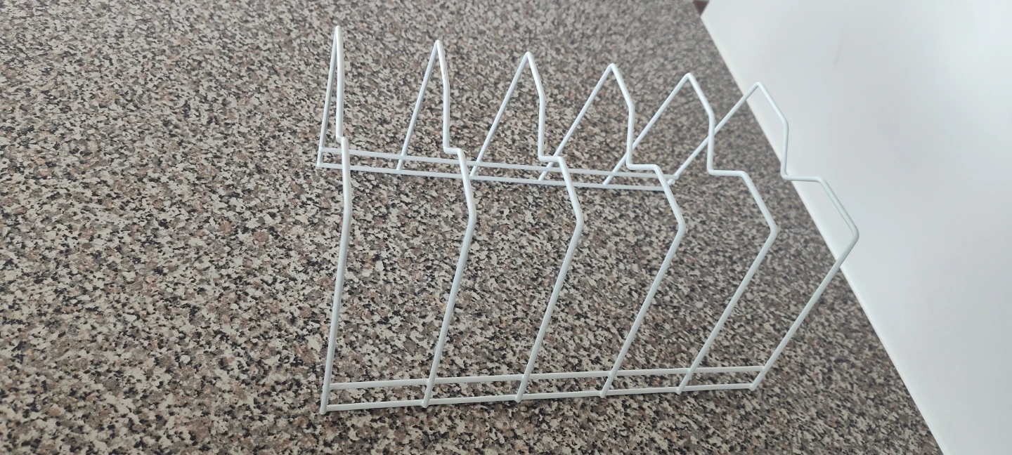 White Wire Lid/Plate Organizer - photo 2