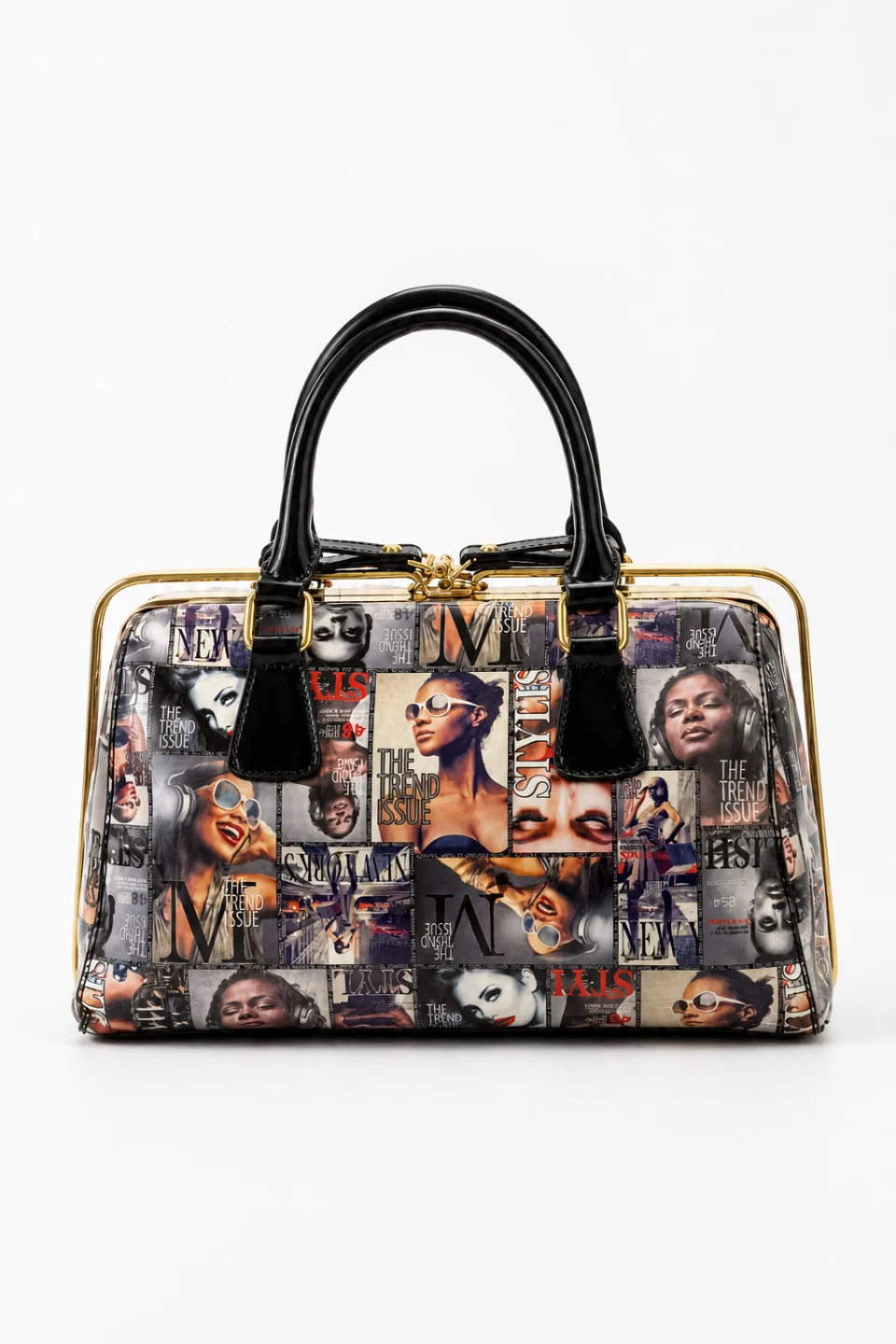 African American Fashion Magazine Collage Satchel Bag - photo 2