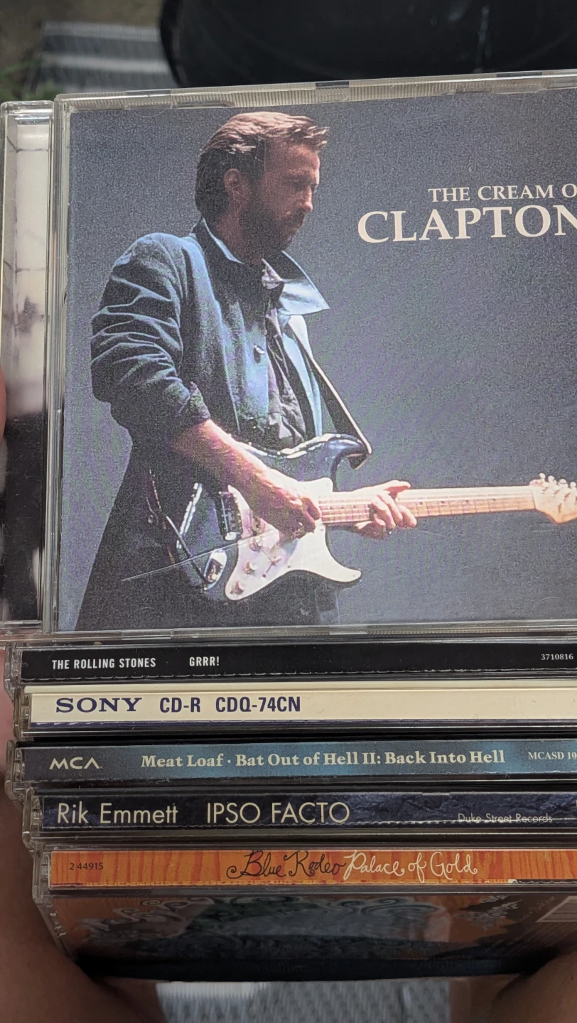 Six CD's - Clapton, Meat Loaf, Rolling Stones, Metallica