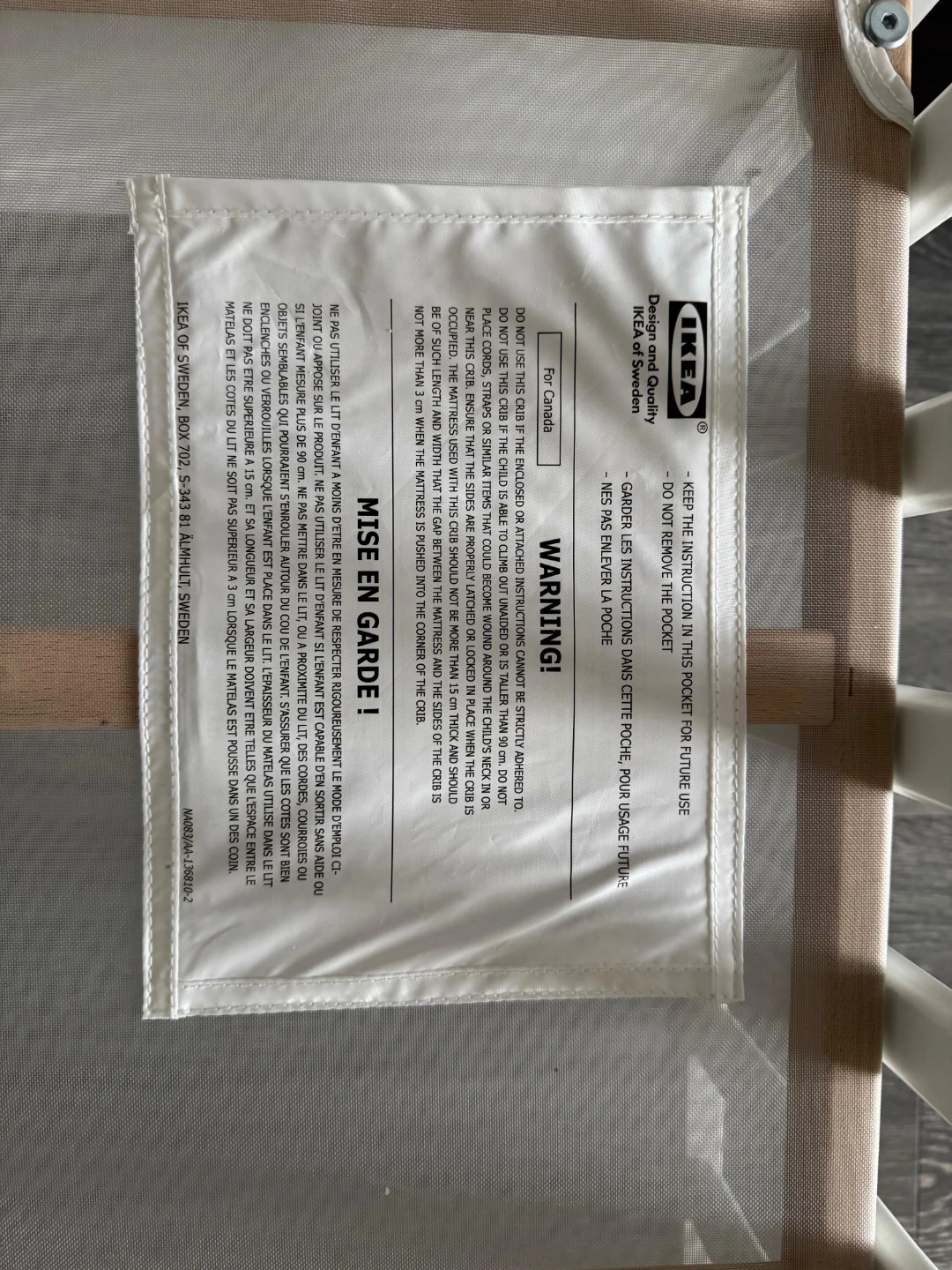 IKEA White Crib - photo 4