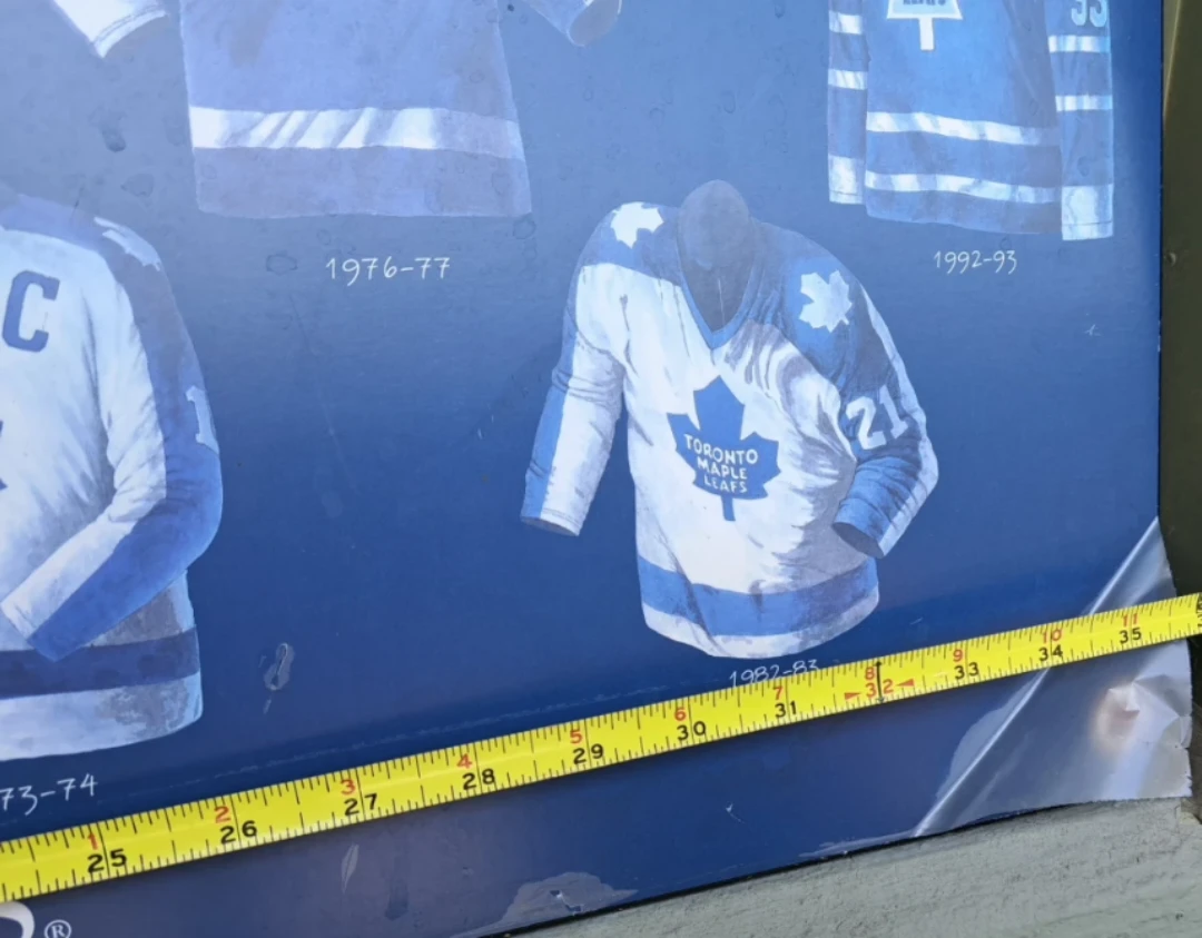 Toronto Maple Leafs Jersey History Poster - photo 3