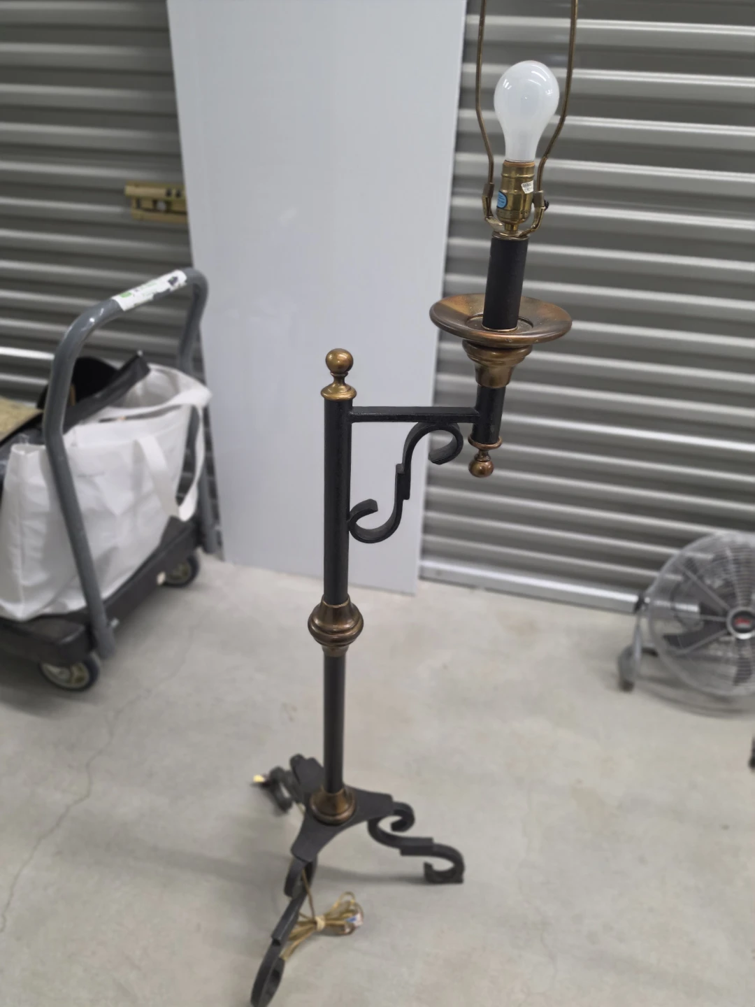 Vintage Floor Lamp with Map Shade - photo 2