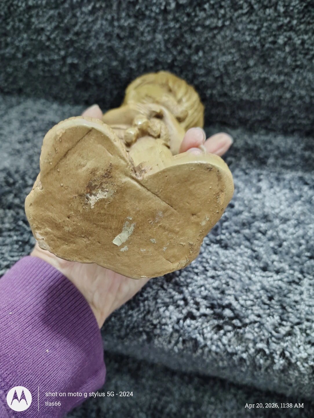 Boy Holding Puppy Figurine - photo 3