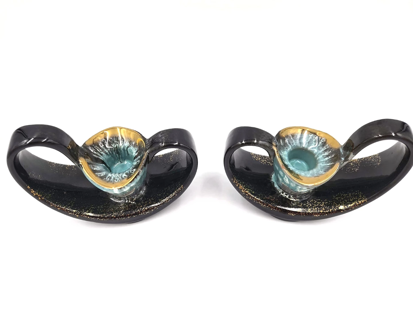 Pair of Carstens Tönnieshof Mid-Century Modern Candlestick Holde - photo 4