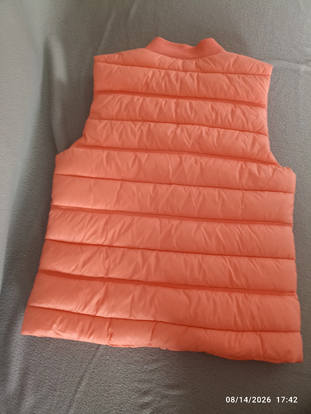 Zara Girls Puffer Vest Coral Hawaiian Print Size 11/12